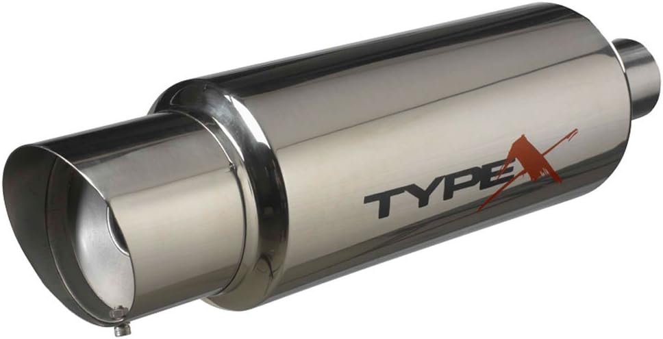 AutoStyle Universal sport exhaust Type X Racing 'DualSound' - Ø150mm - Angle Tip