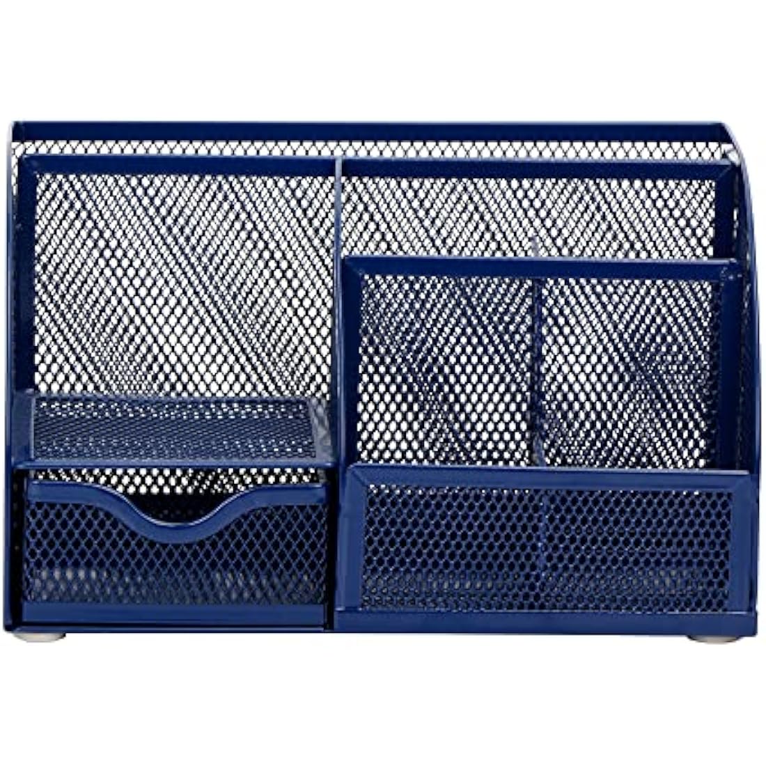 EXERZ Desk Organiser/Mesh Desk Tidy Caddy/Pencil Holder Multifunctional with 7 Compartments