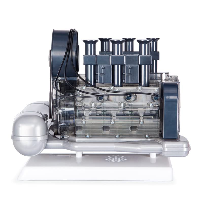 Machine Works Build Your Own Porsche 911 Boxer Engine Toy - Replica Model Building Kit - Features Sounds and Illumination, 280+ Pieces, 10+ Years