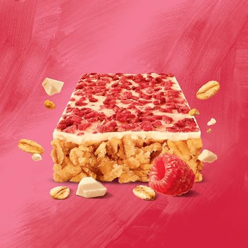JB's Trek High Protein Flapjack White Chocolate Raspberry - Gluten Free - Plant Based - Vegan Snack - 50g x 36 bars