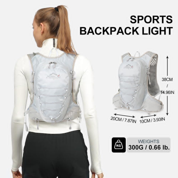 INOXTO running water bag vest backpack with1.5L water bladder hydration pack backpack suitable for running, cycling, mountain climbing, camping for