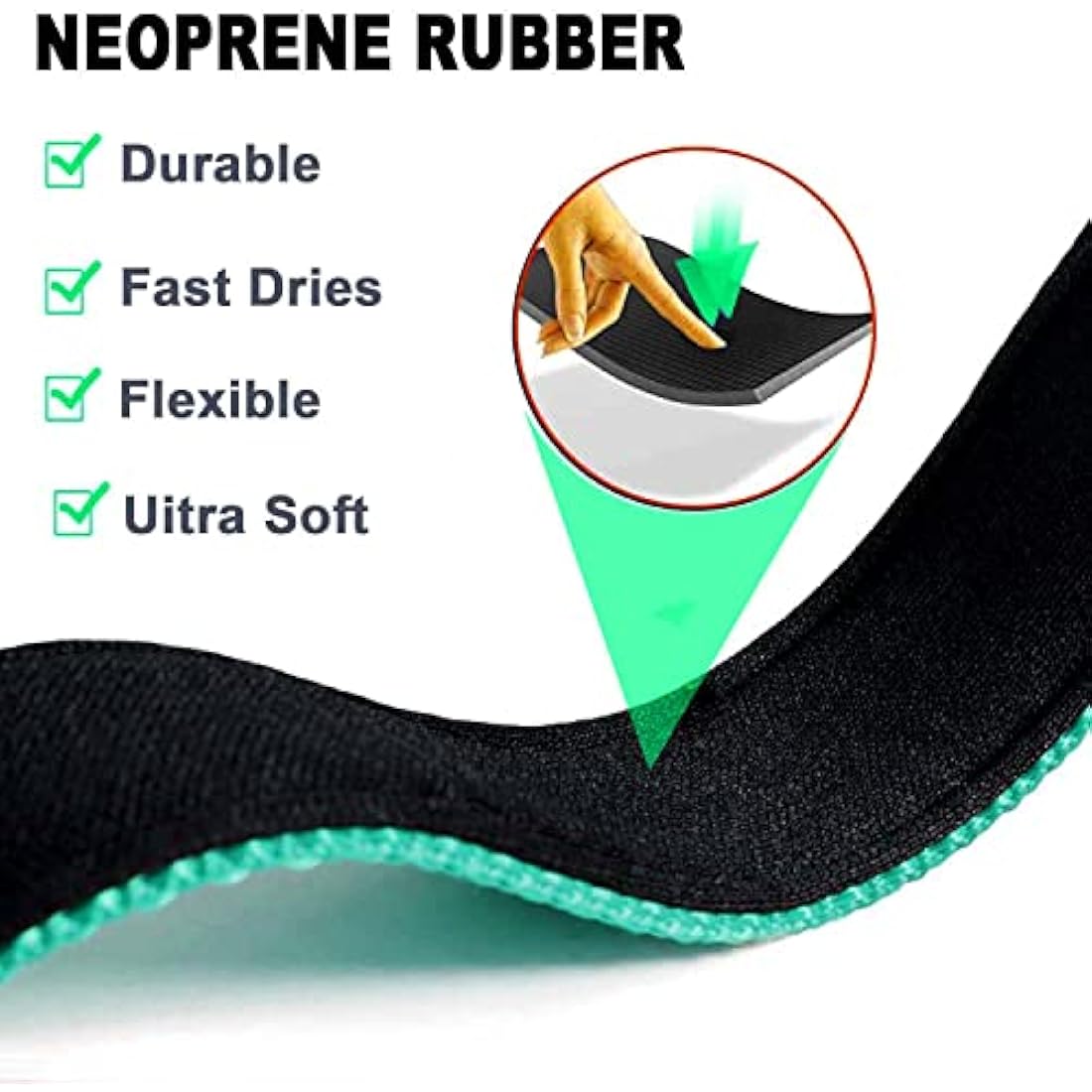 Dog Collar, Reflective Adjustable Basic Dog Collar with Soft Neoprene Padding, Durable Nylon Pet Collars for Puppy Medium Dogs