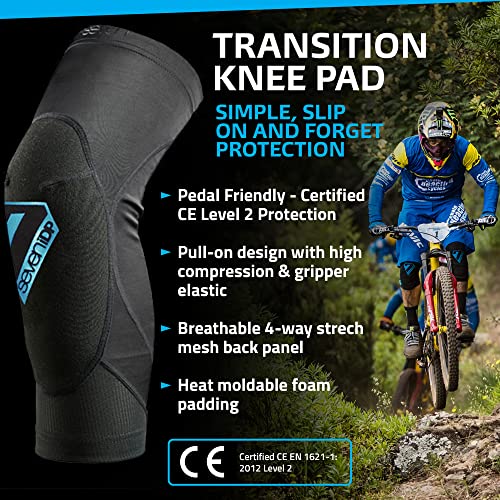 7 IDP Transition Knee Pads - Black/Blue (S)
