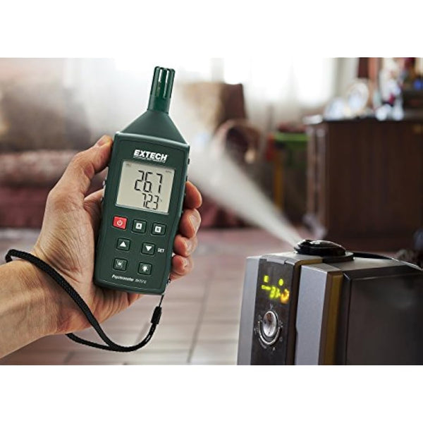 Extech RHT510 Hygro-Thermometer Psychrometer, Green