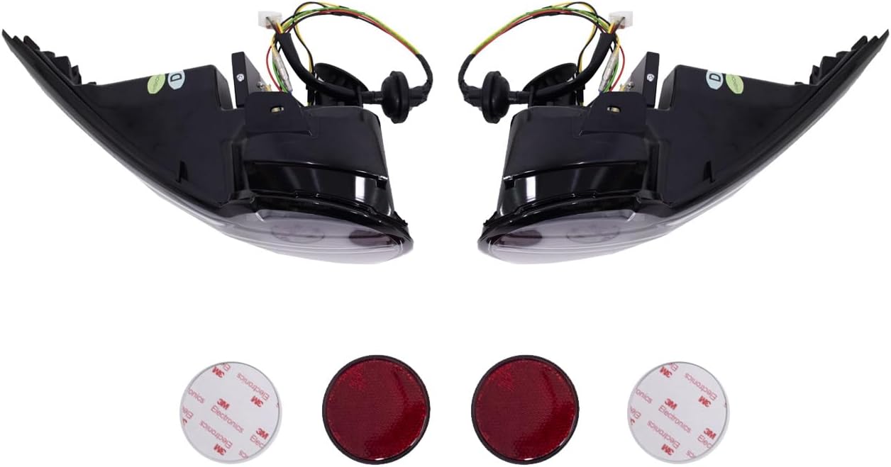 GAZOZ PERFORMANCE Exterior Accessories - Black Full LED Tail Lights with Sequential Indicator Compatible with MX5 ND 2015-2024 - Black Housing/Clear Lens