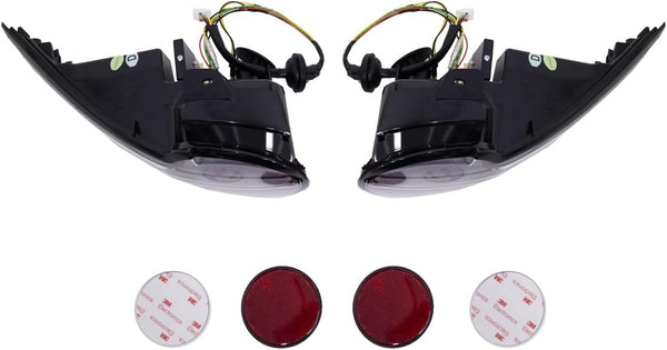 GAZOZ PERFORMANCE Exterior Accessories - Black Full LED Tail Lights with Sequential Indicator Compatible with MX5 ND 2015-2024 - Black Housing/Clear Lens