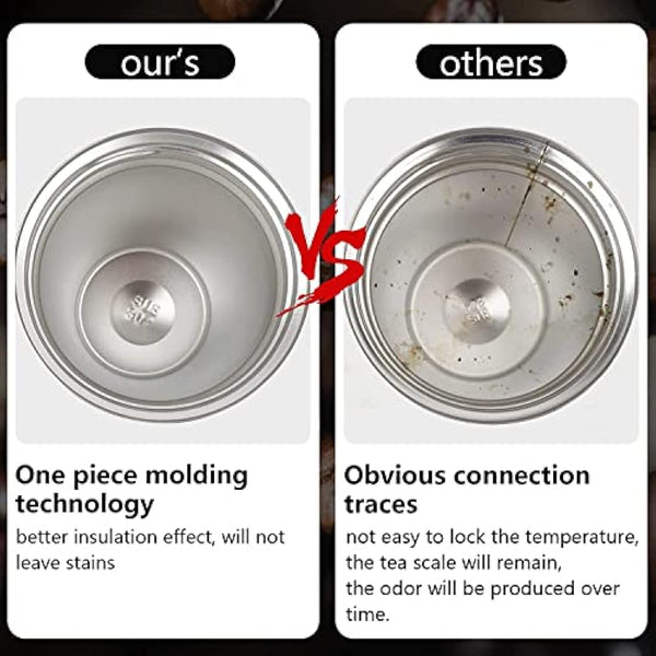 MOMSIV Coffee Cup, 380ml Stainless Steel Coffee Mug with Leak-Proof Lid, Insulated Vacuum Leakproof Travel Mug, Double-Walled Insulated Car Mug for Coffee, Tea Water (Red)