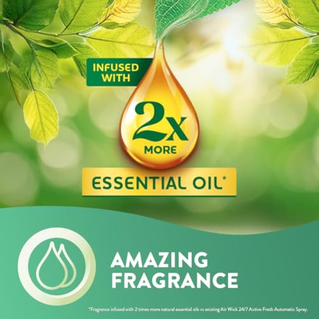 Air Wick Plug in Diffuser Refill, White Vanilla Bean, Pack 6 x 19ml, Long Lasting Fragrance, Lasts up to 600 days, Packaging may vary