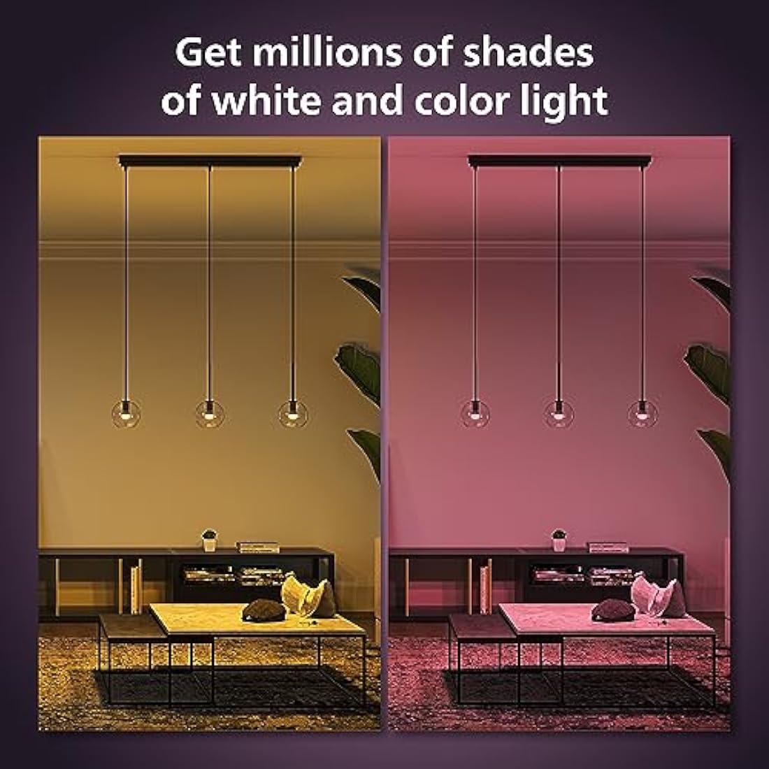 Philips Hue White and Colour Ambiance Luster Smart LED Light Bulb 1 Pack [E14 Edison Screw] for Indoor Home Lighting, Livingroom, Bedroom.