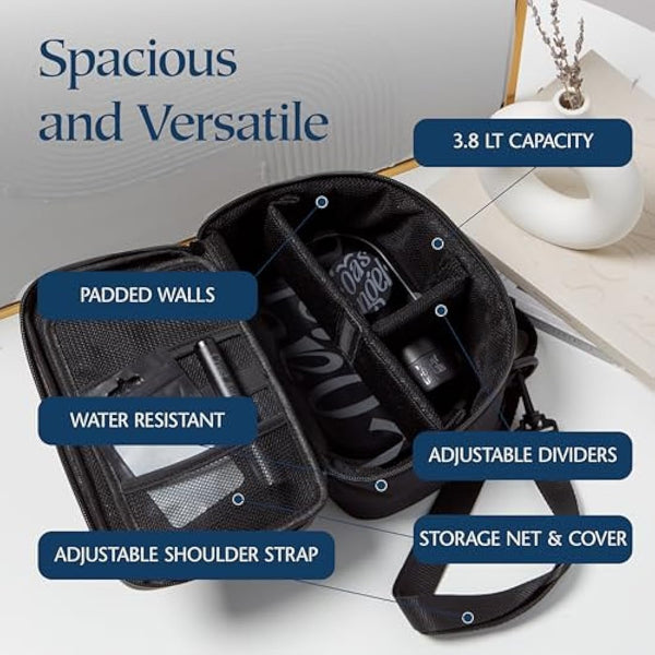 Smell Proof Bag with Combination Lock – Complete Rolling Box Set with Smell Proof Bag, Grinder, Rolling Tray and Tube – Portable Box for Outdoor, Festival, Party