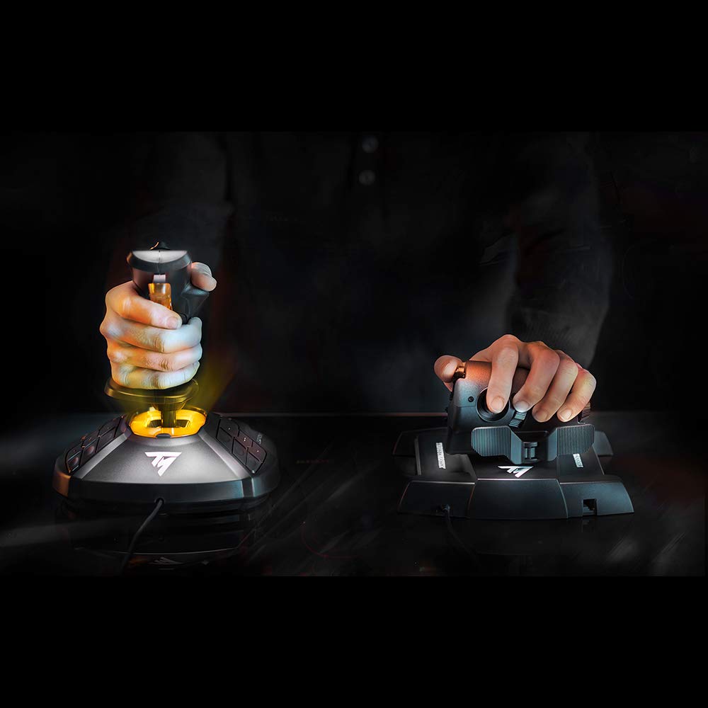 Thrustmaster T16000M FCS Hotas - Flight Control System with Joystick and Throttle, Featuring H.E.A.R.T HallEffect AccuRate Technology for PC