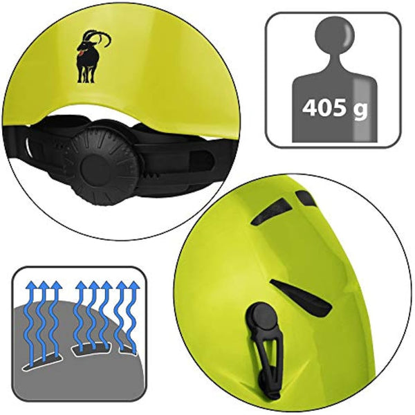 ALPIDEX Universal Climbing Helmet for Teenagers and Adults EN12492 Safety Helmet in