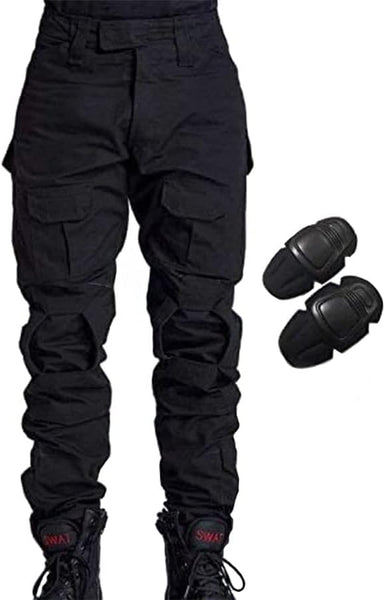 H Welt EU Mens Military Pants with Knee Pads for Strategy Game Airsoft Paintball Shooting Combat