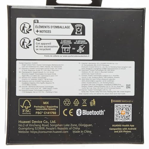 HUAWEI WATCH GT 4 Smart Watch for men women - Up to 2 Weeks Battery Life Fitness Tracker - Compatible with Android & iOS - Health Monitoring with Pulse Wave Analysis - GPS Integrated -Black