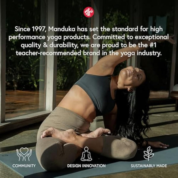 Manduka PROlite Yoga Mat - 1 Teacher Recommended, Grippy Textured 6mm ultra-dense, Hot Yoga Workout, Studio at Home Pilates