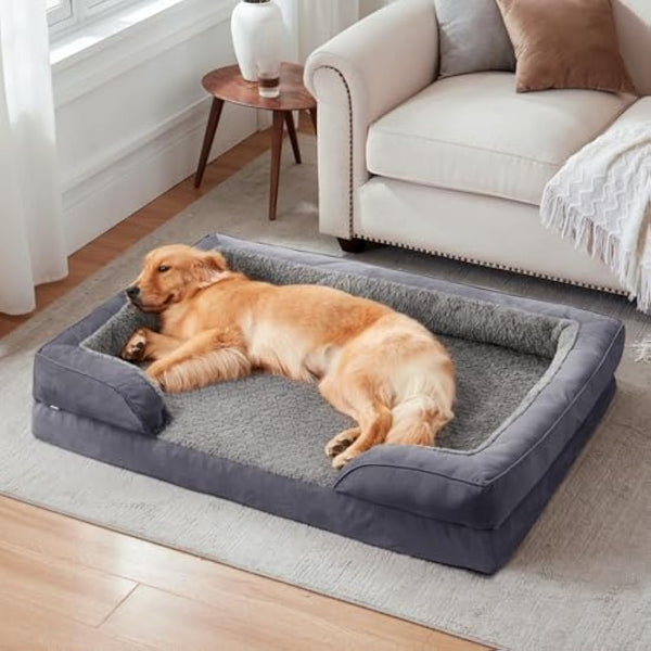 JOEJOY Medium Dog Bed, Orthopedic Memory Foam Dog Beds, Washable Pet Bed, Fits up to 30lbs, Good for Yorkshire, Chihuahua, Jack Russell Terrier, Bomei，Cat