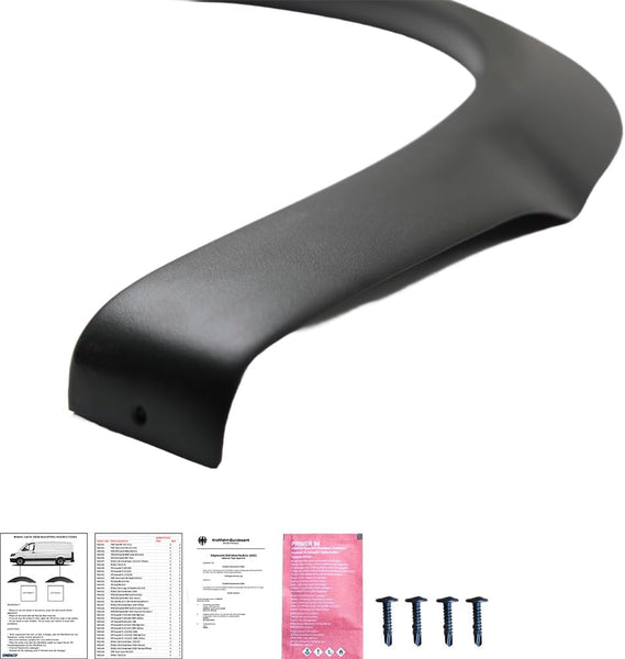 Oneway Set Wheel Arch Trims compatible with Volkswagen Transporter T6 2015-2019 (Short wheel base) - Matt black