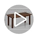 Furinno Tioman Hardwood Outdoor Coffee Table in Teak Oil, Natural