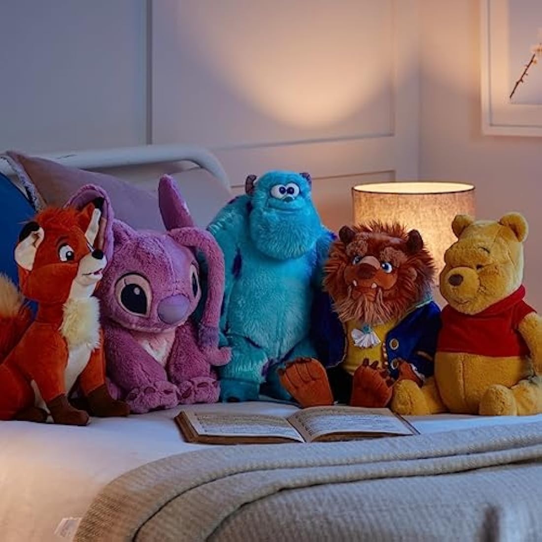 Disney Store Official Sulley Medium Soft Plush Toy, Monsters Inc, 38cm/14”, Cuddly Character Made with Soft-Touch Fabric and 3D Features, Suitable for All Ages