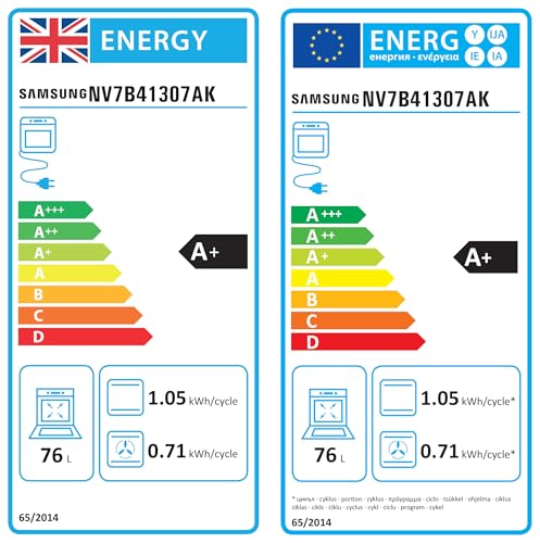 Samsung Series 4 Dual Cook Flex Smart Oven with Pyrolytic Cleaning, Colour: Stainless Steel, NV7B45305AS