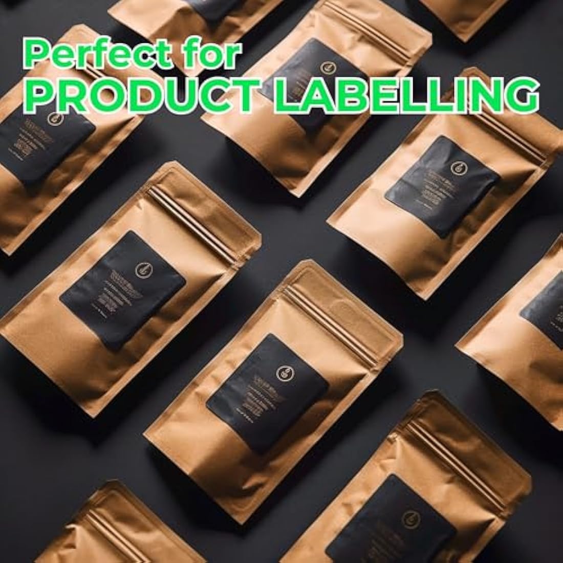 Evergreen Goods 100 Sheets A4 Water Resistant Vinyl Sticker Paper, Self-Adhesive Matte White PVC Sticker Sheets, 200 GSM, Inkjet & Laser Printable, Perfect for Custom Labels & High-Resolution Stickers