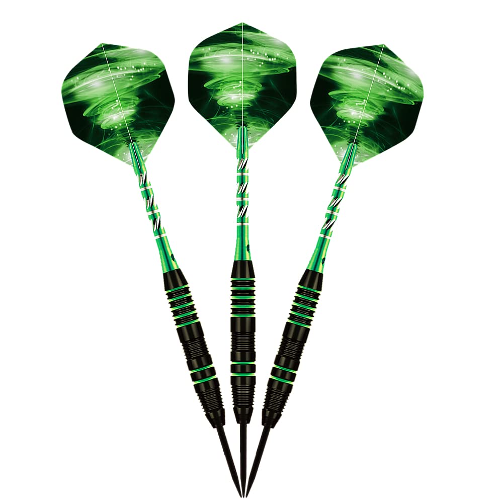 Steel Tip Darts Set,3 Pack Professional Dart with Aluminum Shafts and Darts Case