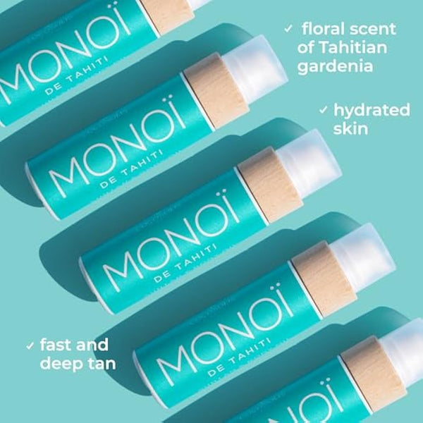 COCOSOLIS MONOI tan Accelerator - Organic Tanning Oil with Vitamin E & Monoi de Tahiti Oil for a Fast Intensive Tan - Tanning Enhancer for a Chocolate Tan - Nourishing Body Lotion (110)