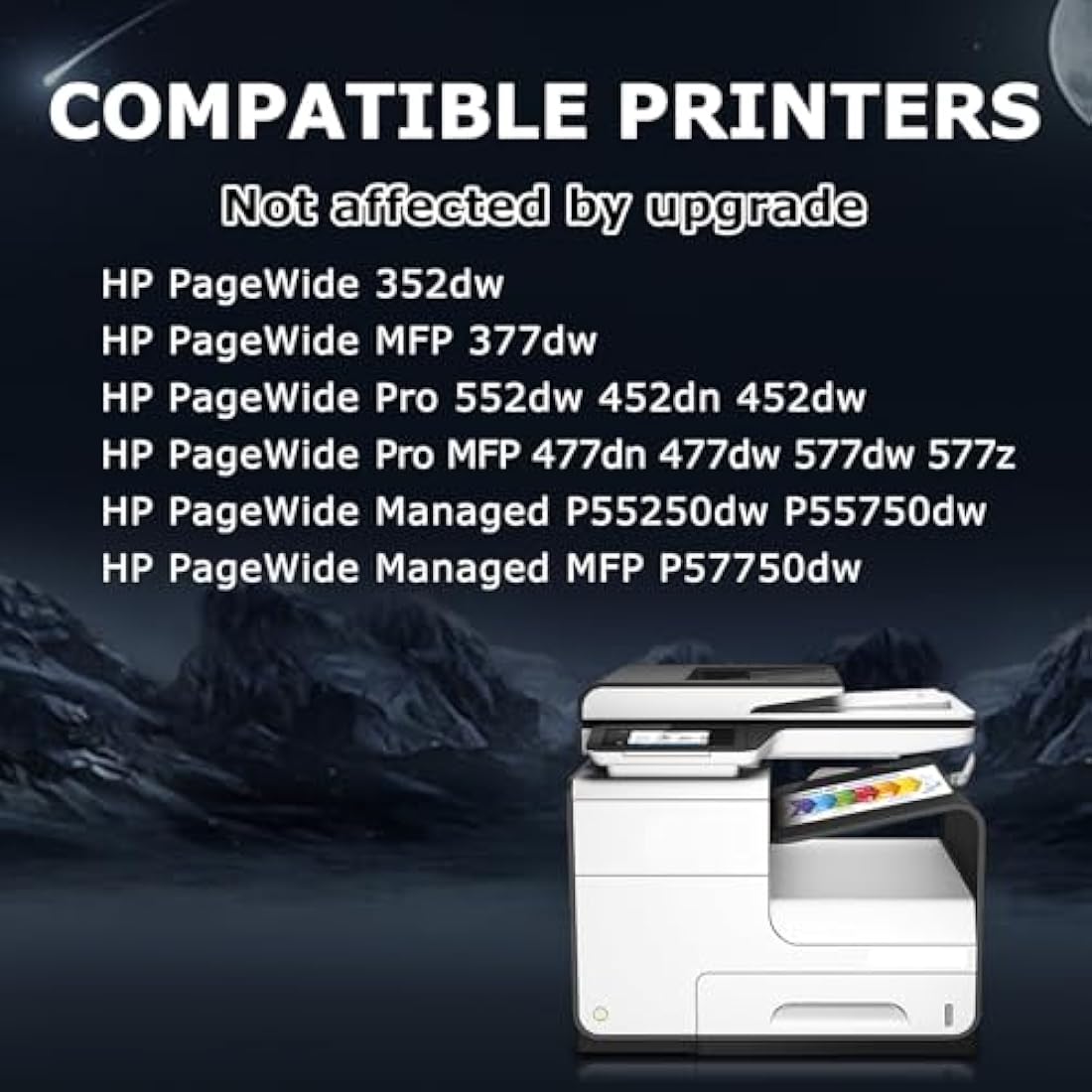 DOUBLE D 913A Ink Cartridges,Not Affected by Upgrade,for HP 913 913A Ink Compatible with HP PageWide MFP 377dw 352dw PageWide Pro 477dw 452dw p57750dw 452dn 552dw 577dw 577z,4 Pack (BK/C/Y/M)