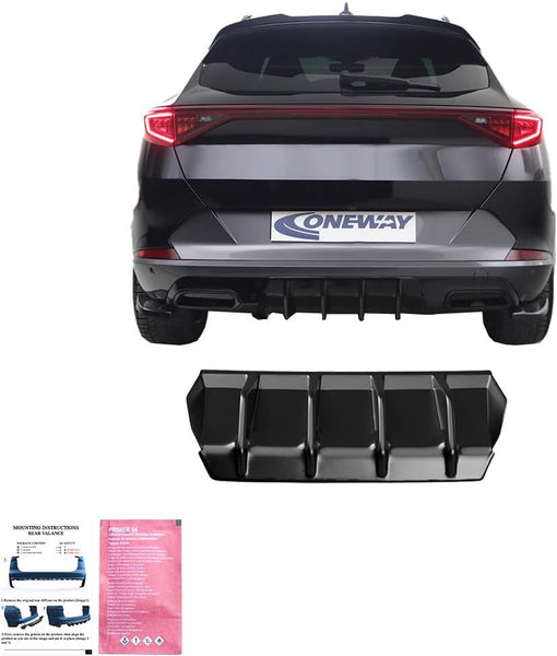 Oneway Rear Diffuser compatible with Cupra Formentor 2020-2024 excl. VZ/VZ5 - Gloss black