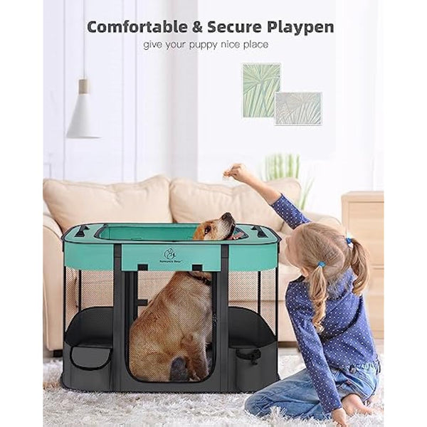 Foldable Pet Playpen,Cat Dog Playpen,Portable Dog Cage soft Portable Exercise Kennel Tent,Puppy Pen Indoors/Outdoors Pet Tent Fence(S(70 * 55 * 45cm))