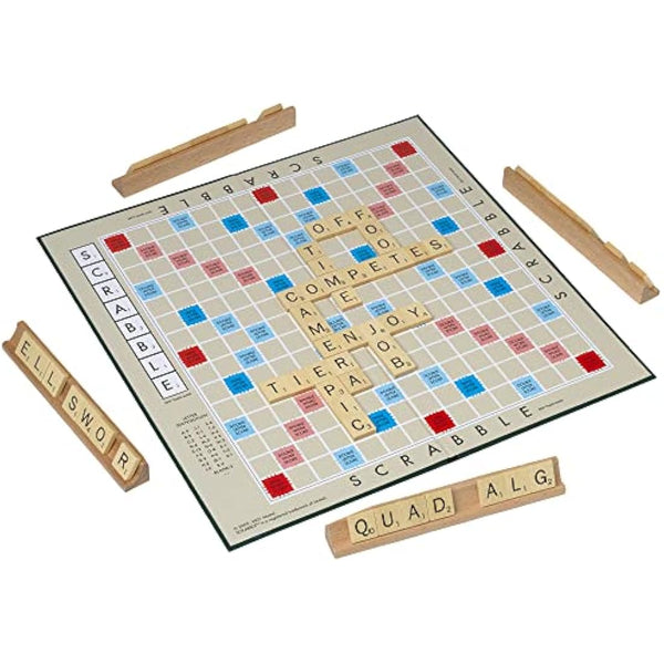 Ideal Scrabble Classic: a Reproduction Of The Original 1950'S Design with Wooden Tiles, Classic Games, for 2-4 Players, Ages 10+