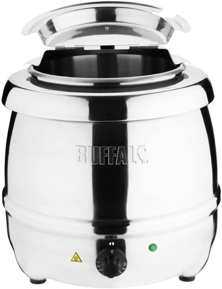 Buffalo Stainless Steel Soup Kettle 10L Commercial Electric Jug 360X345Mm