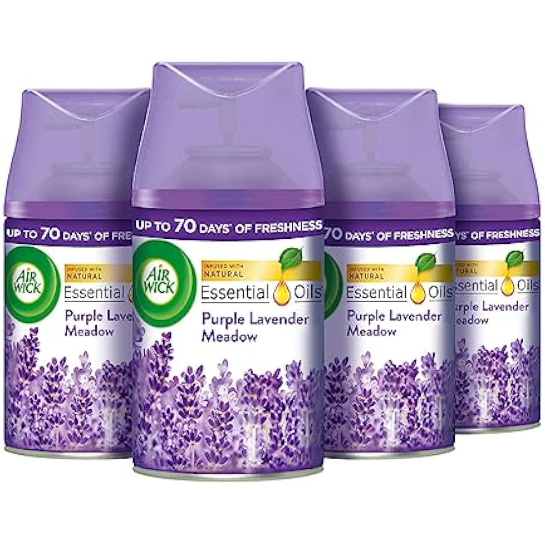 Air Wick |Purple Lavender Meadow |Automatic Air Freshener|Freshmatic Auto Spray Refill | 250ml| Pack of 4