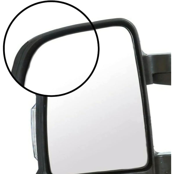 Fits 2022 to 2024 UK Left Side Compatible with Vauxhall Movano MK3 Complete Electric Short Arm Heated Wing Mirror Unit by Autoview (Left Hand Passanger Side)