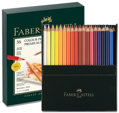 Faber-Castell 110024 24 Polychromos artist's coloured pencils in metal case, Einzeln, 36er Atelierbox, 1