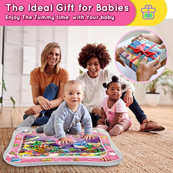 Infinno Tummy Time Mat Premium Baby Water Mat (Multicoloured)