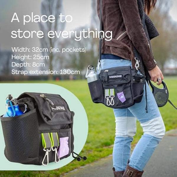 Barking Bags | The Original Dog Walking Bag | Stylish, Waterproof, & Award-Winning | Treat & Poop Bag Dispenser | Perfect for Training, Walks, & Essentials | As Seen on Dragons' Den