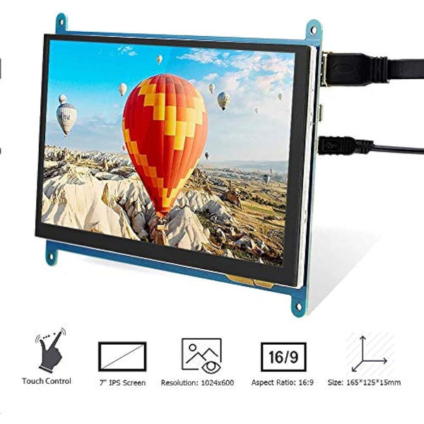 ELECROW Touchscreen Monitor, Raspberry Pi Screen Small Monitor 10.1 Zoll 1280×800 HD Mini Display for Raspberry Pi 5/400/4/3/2/Zero/B/B+, Win11/10/8/7, Jetson Nano