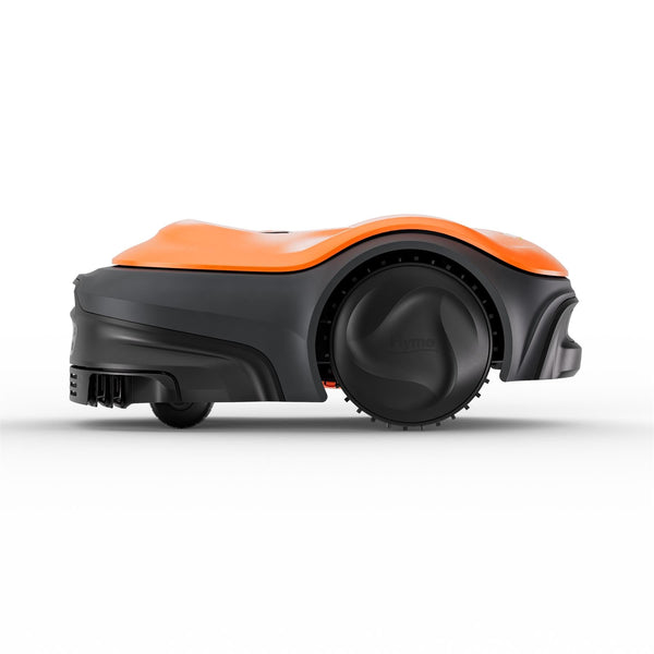 Flymo EasiLife 250 GO Robotic Lawn Mower - Cuts Up to 250 sq m, Ultra Quiet Mowing, Manicured Lawn, Bluetooth Application Control, Safety Sensors, Hose Washable, Lifestyle Functions, Orange and Grey