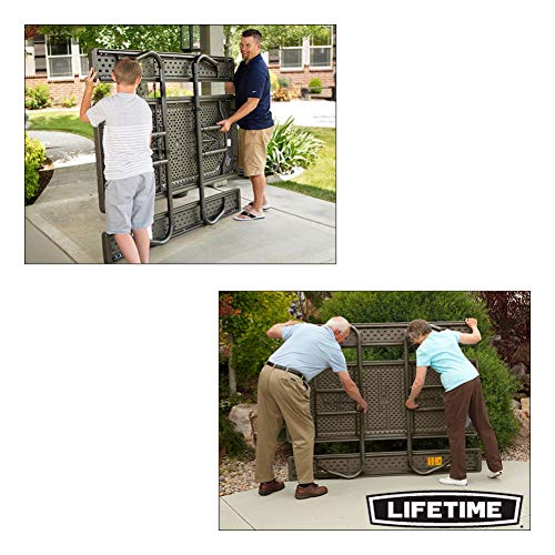 LIFETIME 60112 6 ft (1.83 m) Picnic Table (brown)