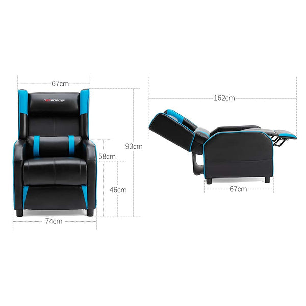 GTFORCE RANGER X FAUX LEATHER GAMING SEAT RECLINER ARMCHAIR SOFA RECLINING CINEMA CHAIR
