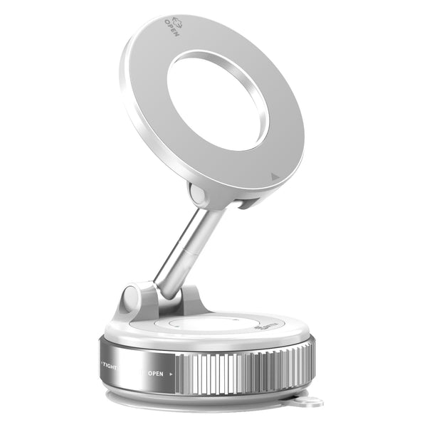 MSXTTLY Vacuum Magnetic Phone Holder for Car, 2025 Vmag-S1, Suction Phone Mount 360° Rotatable, Foldable & Adjustable, for iPhone 16 Pro MAX 15 14 13 12 & Android, Black