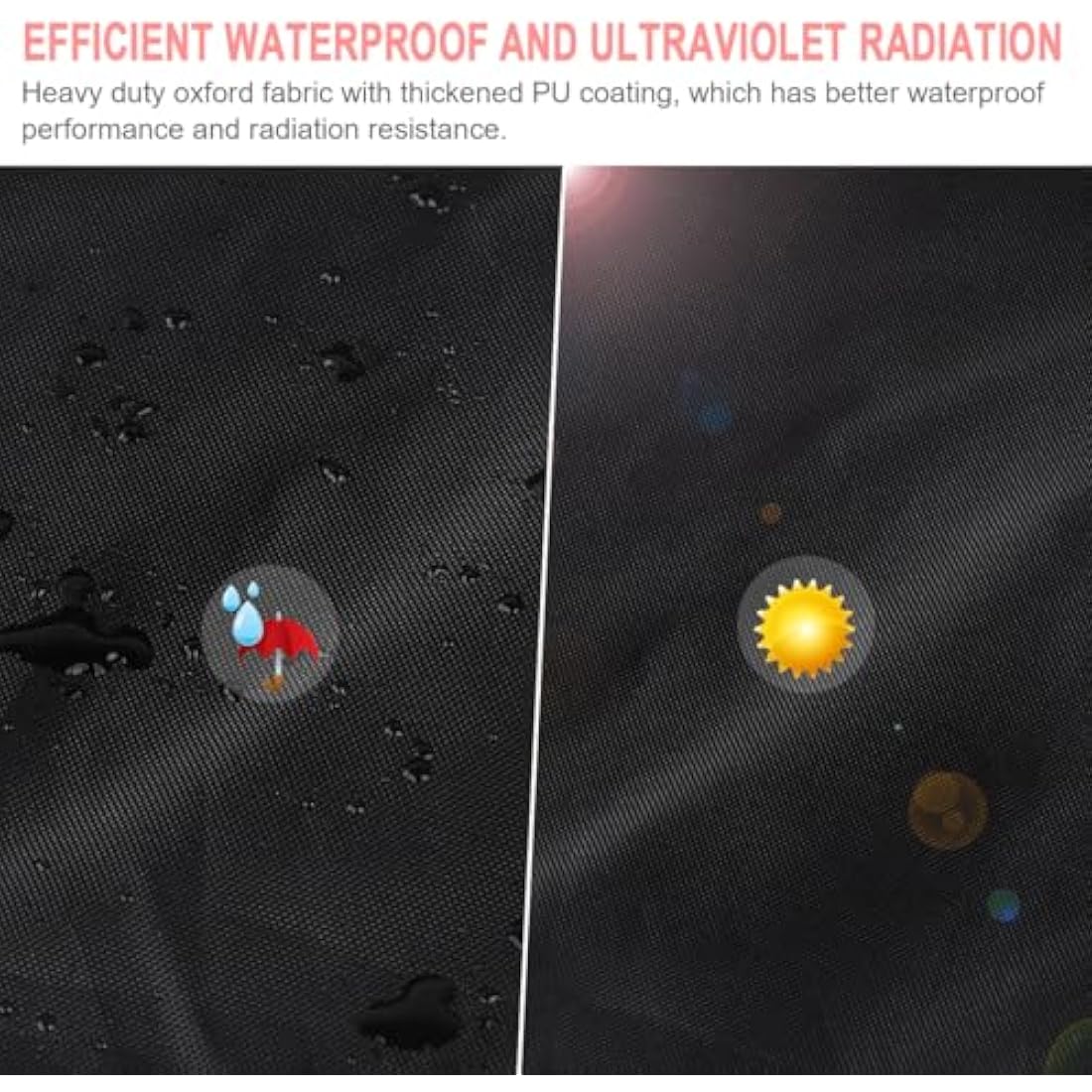 SanGlory Garden Swing 3-Seater Waterproof Patio Hammock with Zips, Heavy Duty Rip Proof Protective Cover for Outdoor Patio Swing Garden Hammock (210x150x150cm) - Black