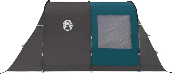 Coleman Cook 4 Family Tent | 4 Man Tunnel Tent with Separate Living And Sleeping Area | Easy To Pitch | 4 Person Camping Tent | 3000mm Waterproof | with Sewn-in Groundsheet