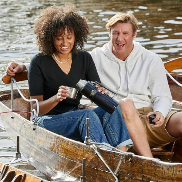 Thermos - Stainless King Raspberry Travel Flask (1.2L) - Premium Leak Proof Insulated Tea & Coffee Flask, Hot & Cold Drinks, Built-in Cup, Twist-Pour Stopper, BPA-Free, Durable Steel, Dishwasher Safe