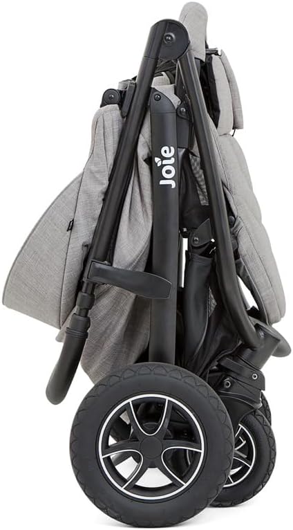 Joie Mytrax Flex™ 3in1 Multi-Mode Stroller/Pushchair with Raincover - Suitable from Birth to 4 Year (0-22kg). 3 Strollers in 1 with a one Hand Flash fold, Grey Flannel Fashion