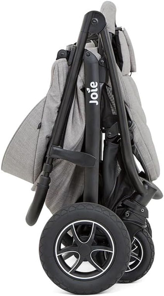 Joie Mytrax Flex™ 3in1 Multi-Mode Stroller/Pushchair with Raincover - Suitable from Birth to 4 Year (0-22kg). 3 Strollers in 1 with a one Hand Flash fold, Grey Flannel Fashion