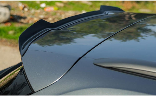 Oneway Roof Spoiler (Cap) compatible with Audi Q5 (FY) S-Line Facelift 2020-2024 excl. Sportback - Gloss black