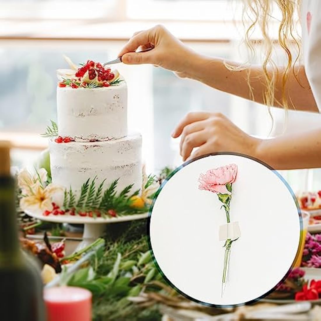 Jagowa 60 Flower Tubes - Perfect for Flower Arrangements & Cake Decorating. Three sizes (S/M/L) with 20 pcs each.