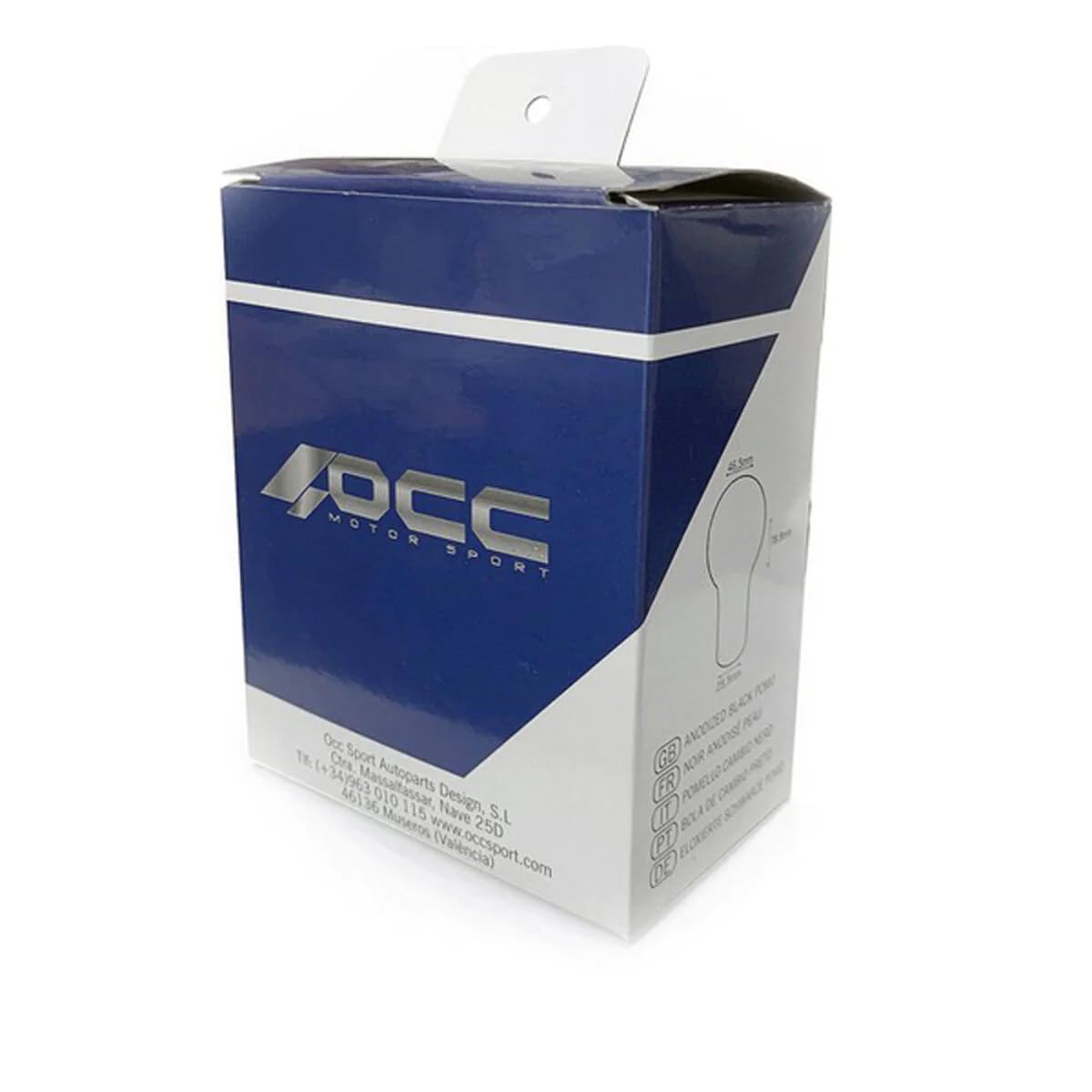 OCC MOTORSPORT BLACK GEAR LEVER KNOB ANODISED